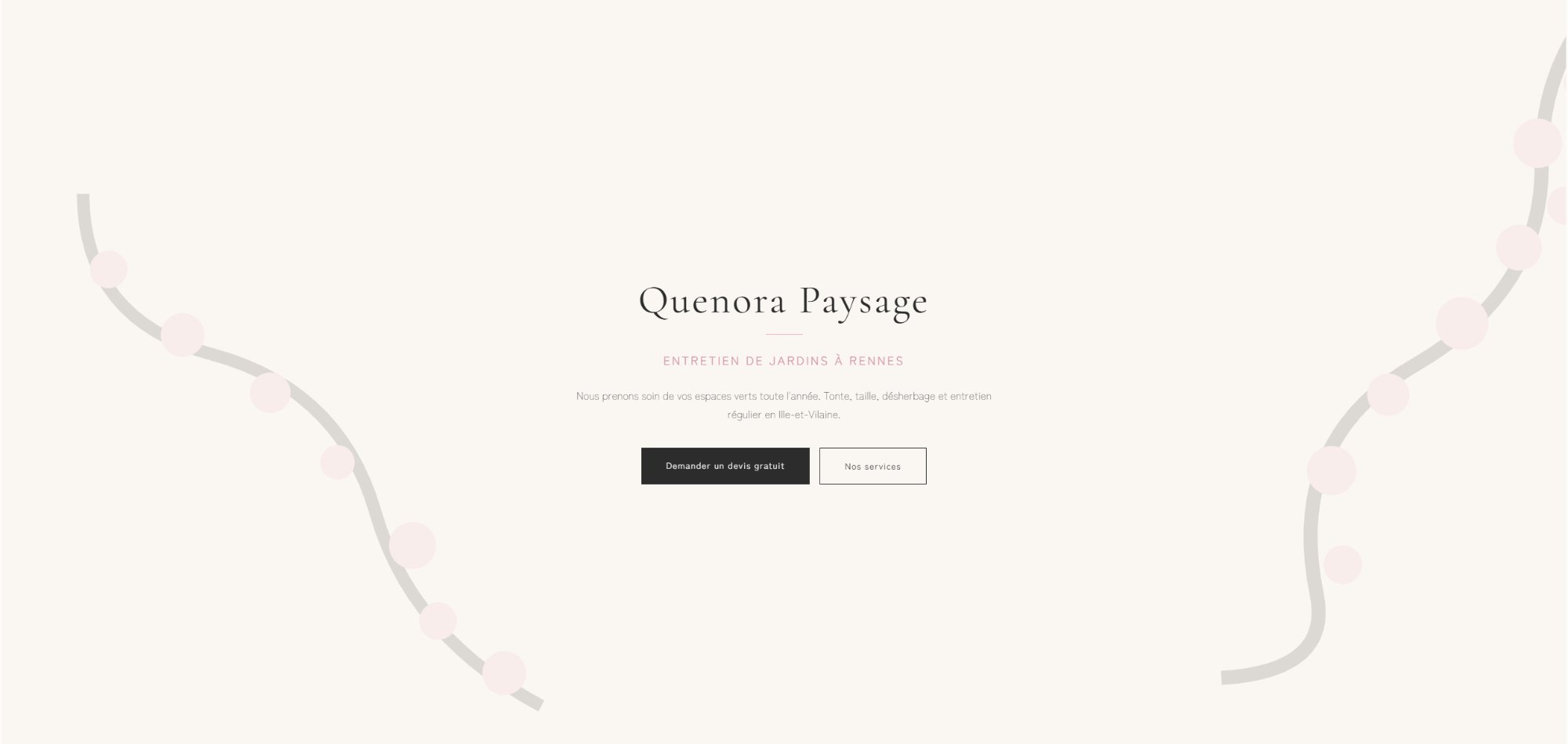 Quenora Paysage Website